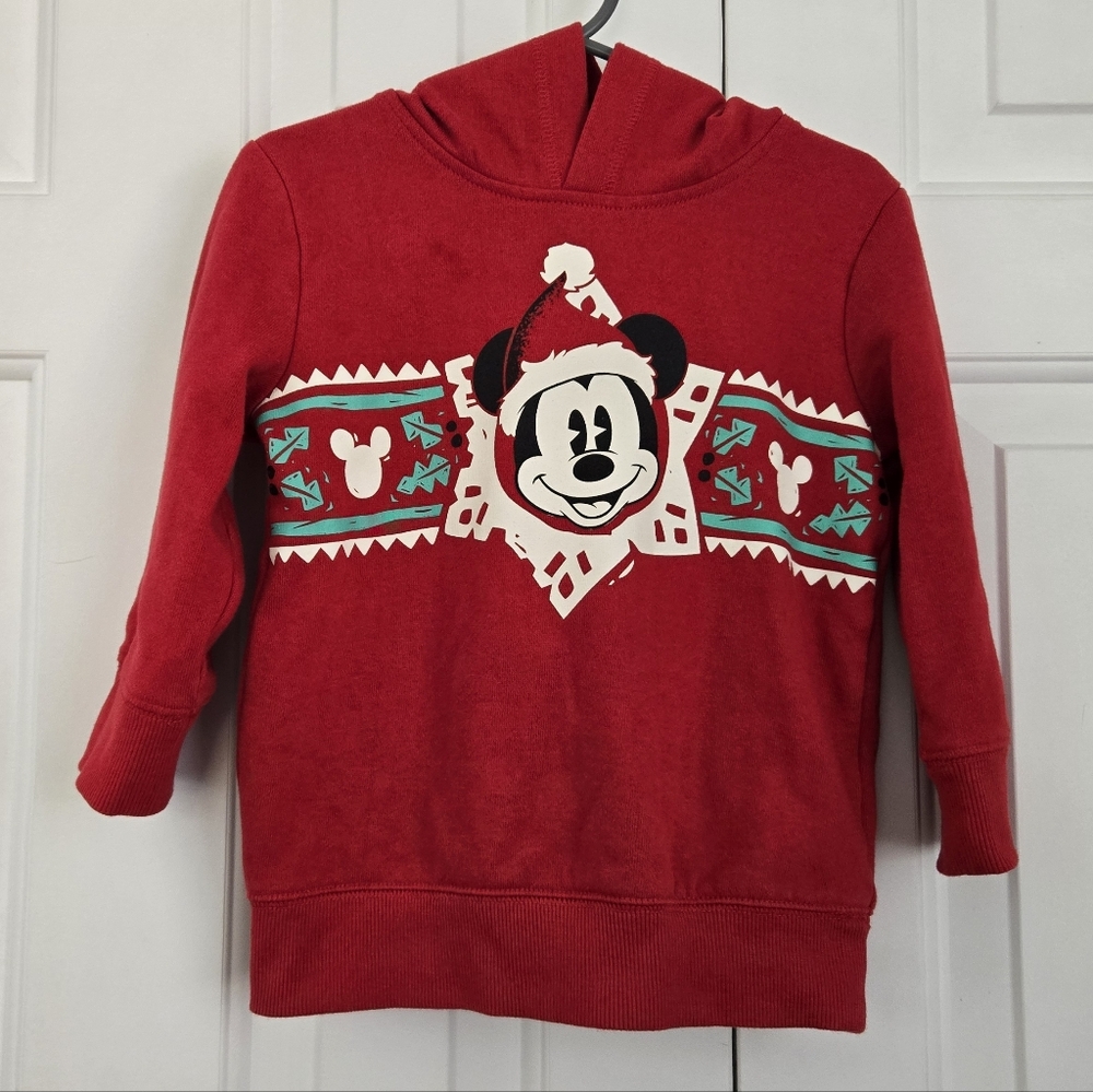 Christmas Mickey Mouse Toddler Hoodie - 2T